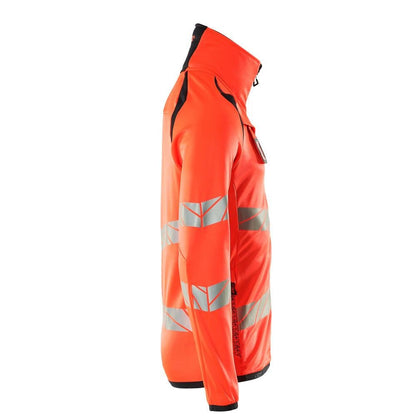 Fleece trui met microfleece jack met ritssluiting