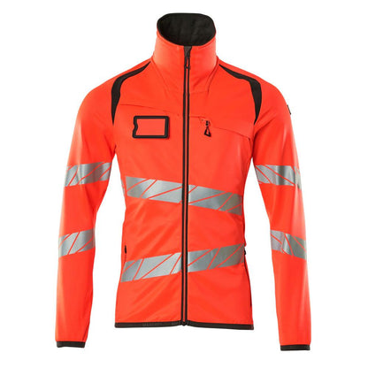 Fleece trui met microfleece jack met ritssluiting