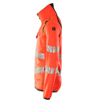 Fleece trui met microfleece jack met ritssluiting
