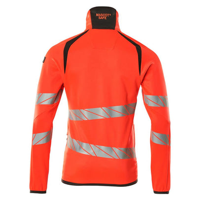 Fleece trui met microfleece jack met ritssluiting