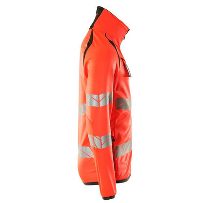 Fleece trui met microfleece jack met ritssluiting