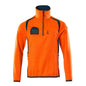 Fleece trui met microfleece jack met korte rits
