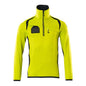 Fleece trui met microfleece jack met korte rits