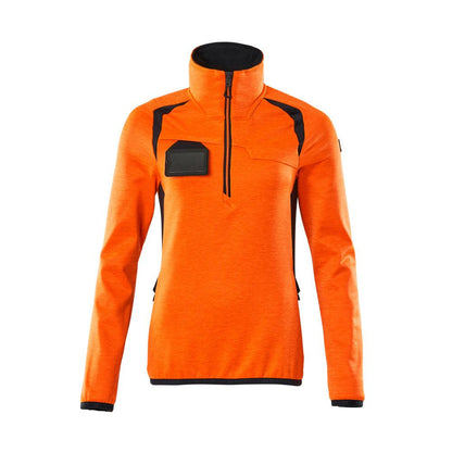 Fleecetrui met korte ritssluiting, microfleece damesjack