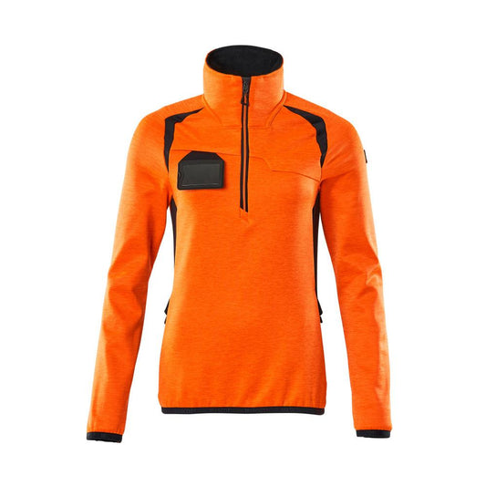 Fleecetrui met korte ritssluiting, microfleece damesjack