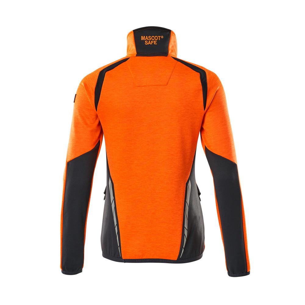 Fleecetrui met korte ritssluiting, microfleece damesjack