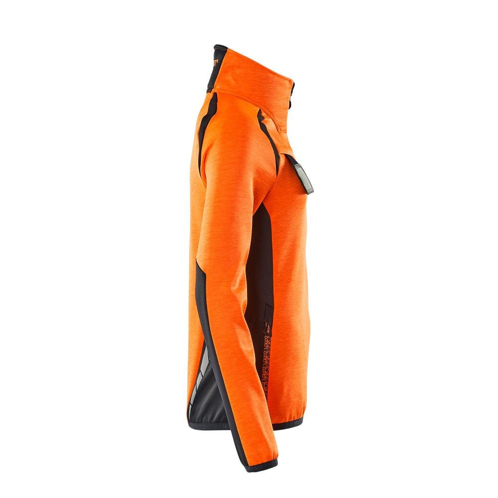 Fleecetrui met korte ritssluiting, microfleece damesjack