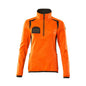 Fleecetrui met korte ritssluiting, microfleece damesjack