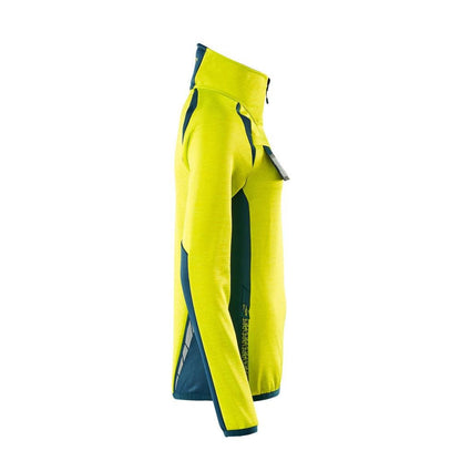 Fleecetrui met korte ritssluiting, microfleece damesjack
