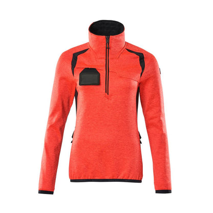 Fleecetrui met korte ritssluiting, microfleece damesjack