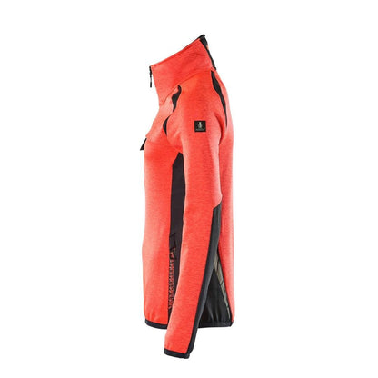 Fleecetrui met korte ritssluiting, microfleece damesjack