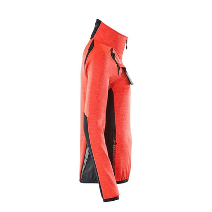 Fleecetrui met korte ritssluiting, microfleece damesjack
