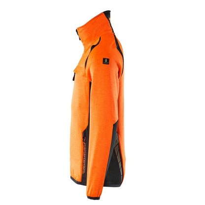 Fleece trui met microfleece jack met ritssluiting