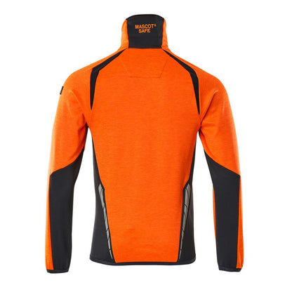 Fleece trui met microfleece jack met ritssluiting