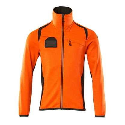Fleece trui met microfleece jack met ritssluiting