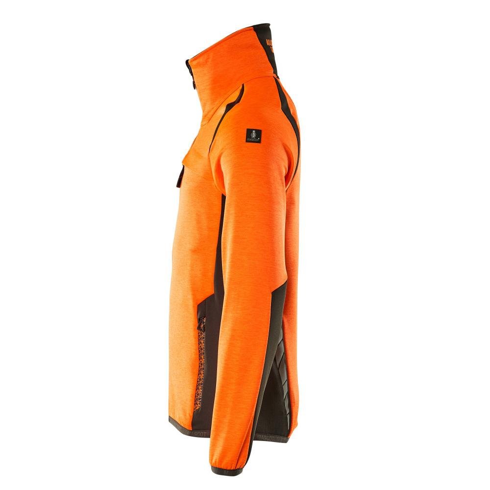 Fleece trui met microfleece jack met ritssluiting