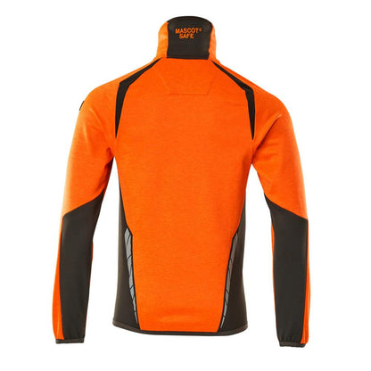 Fleece trui met microfleece jack met ritssluiting