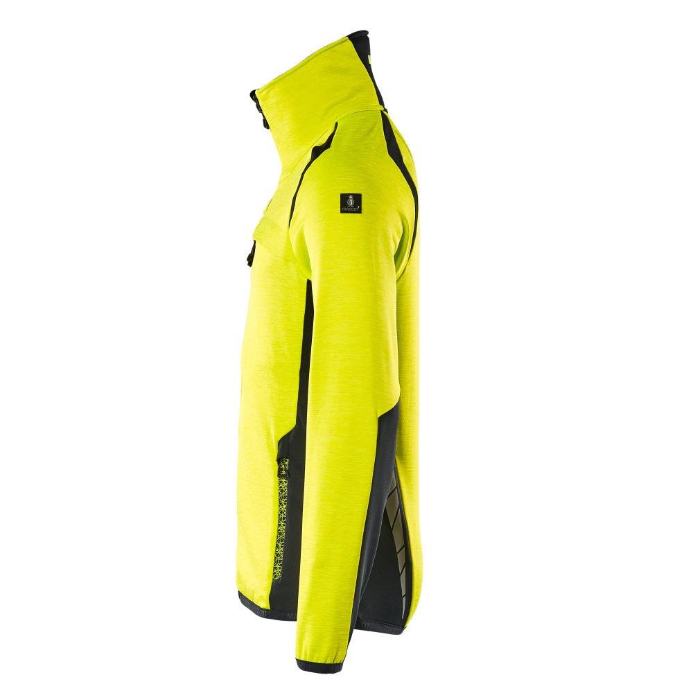 Fleece trui met microfleece jack met ritssluiting