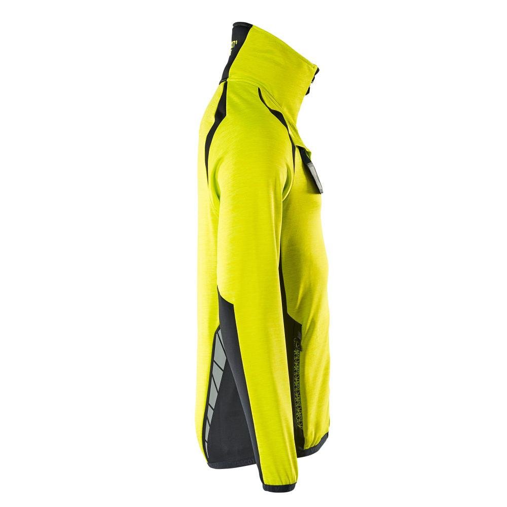 Fleece trui met microfleece jack met ritssluiting