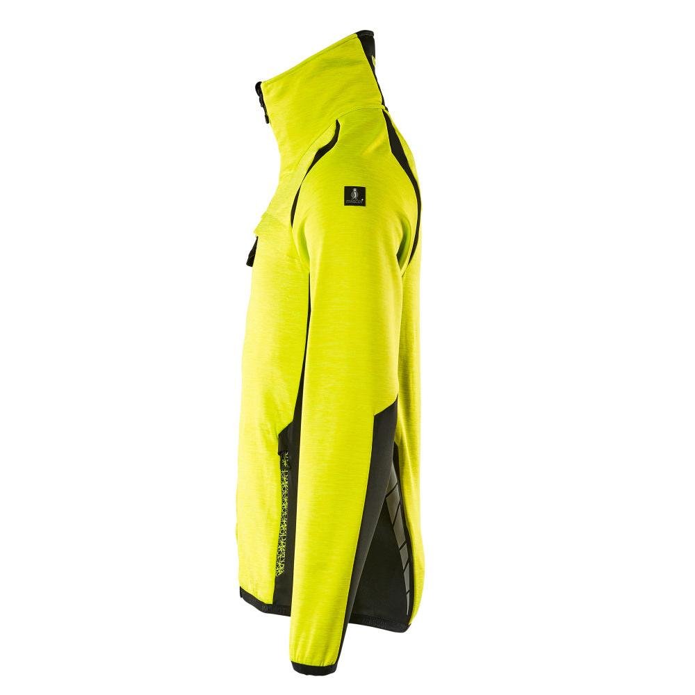 Fleece trui met microfleece jack met ritssluiting