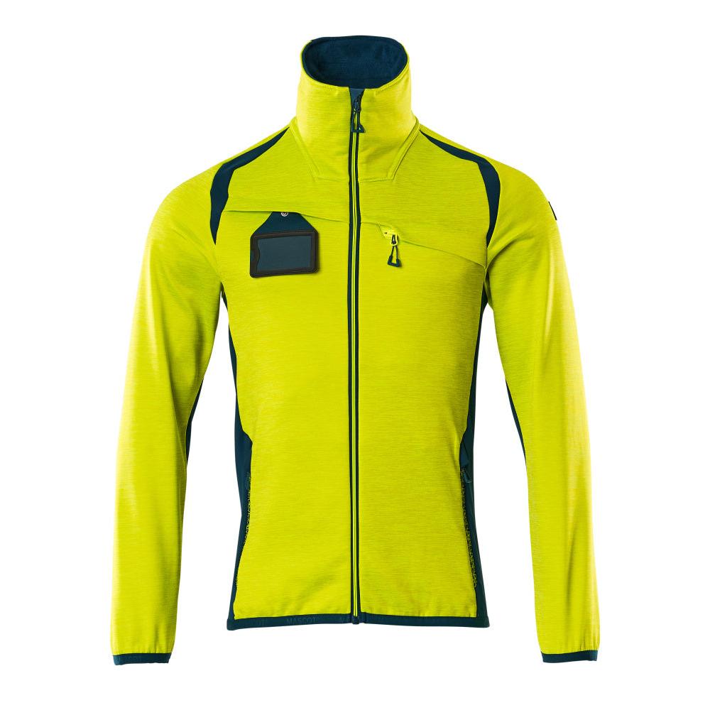 Fleece trui met microfleece jack met ritssluiting