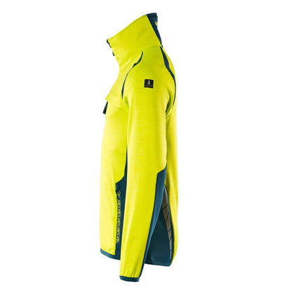 Fleece trui met microfleece jack met ritssluiting