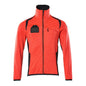 Fleece trui met microfleece jack met ritssluiting