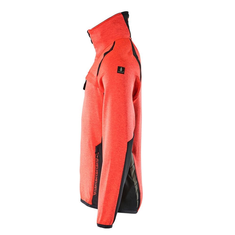 Fleece trui met microfleece jack met ritssluiting