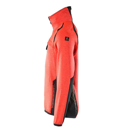 Fleece trui met microfleece jack met ritssluiting