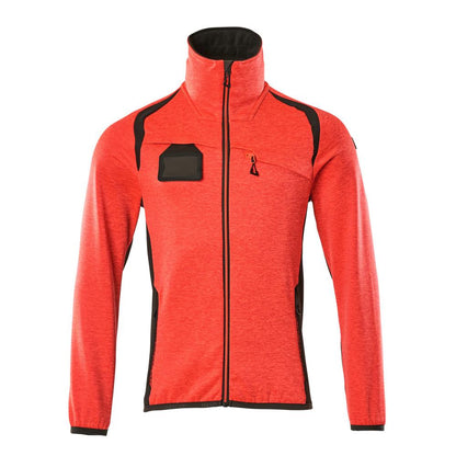 Fleece trui met microfleece jack met ritssluiting