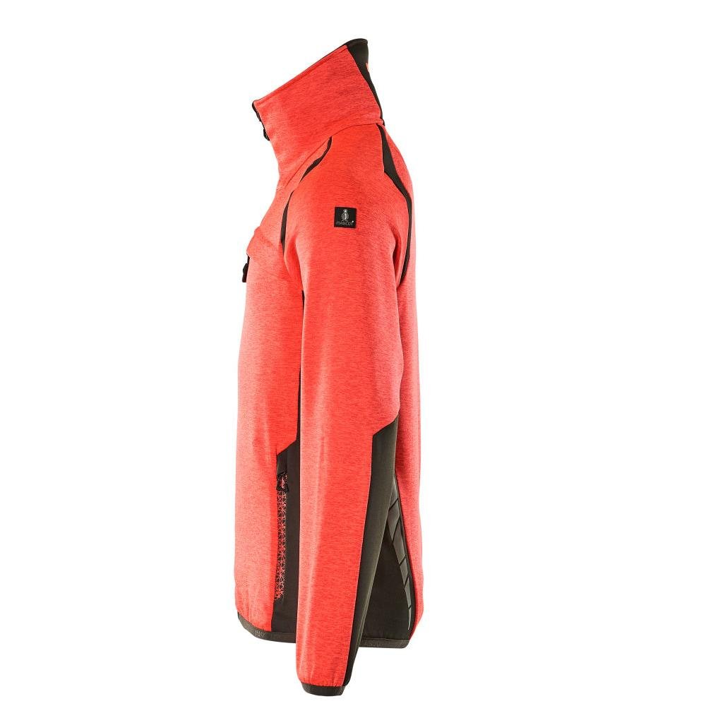 Fleece trui met microfleece jack met ritssluiting