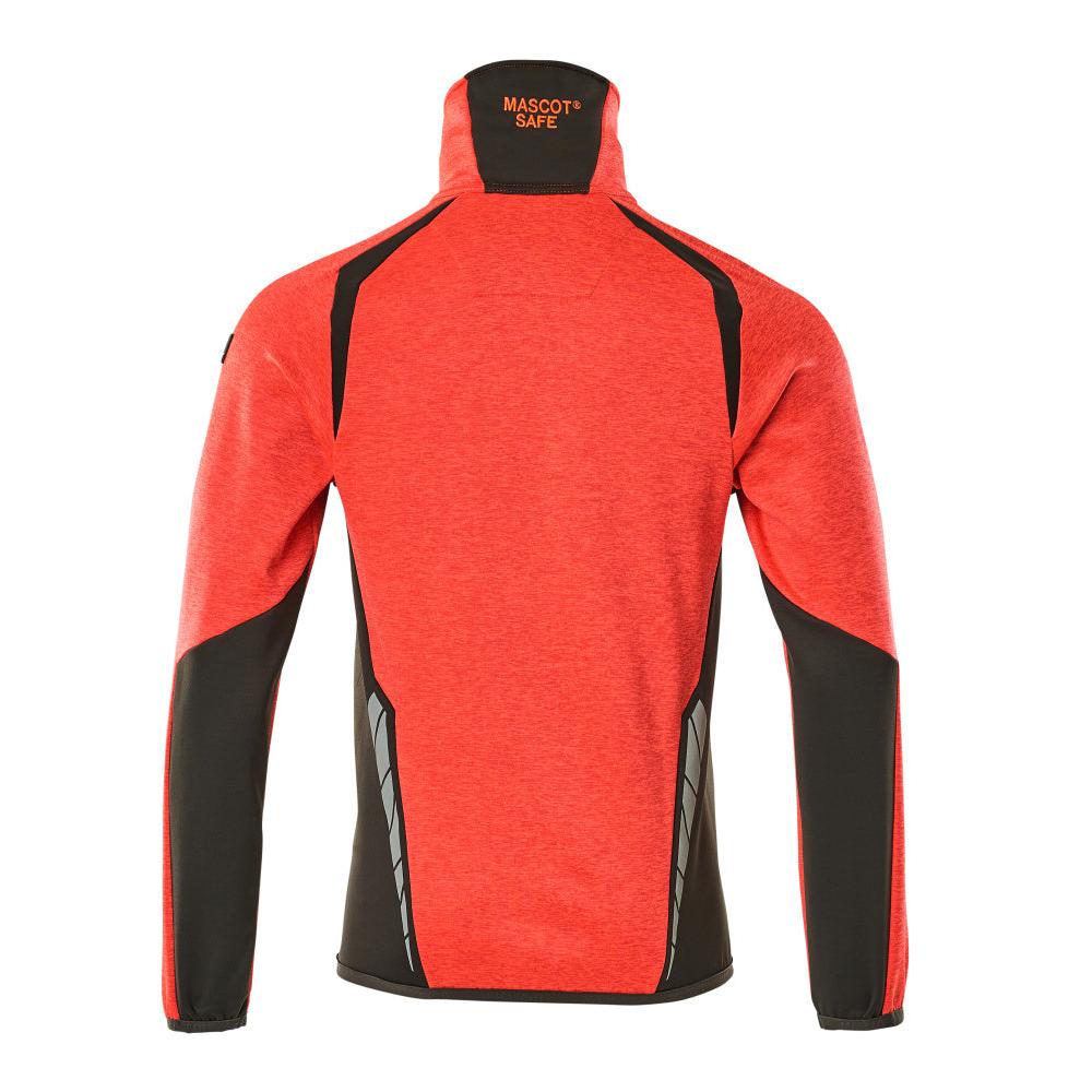Fleece trui met microfleece jack met ritssluiting