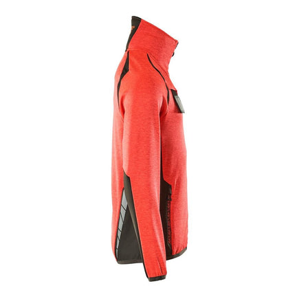 Fleece trui met microfleece jack met ritssluiting