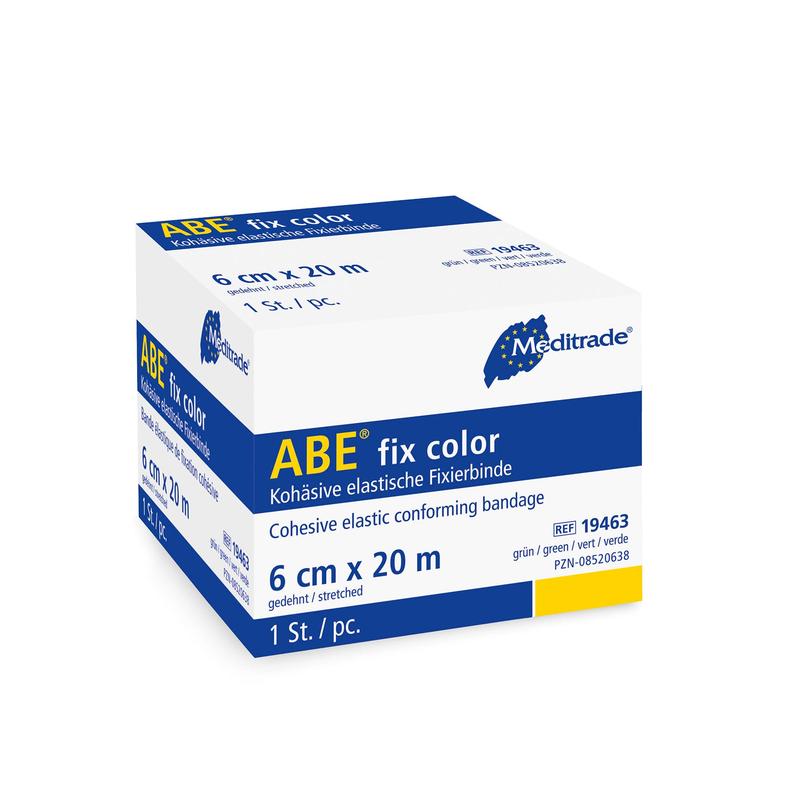 ABE® fix color zeer elastische fixeerzwachtel, 6 cm x 20 m