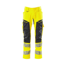 Broek met kniezakken, broek met stretch inzetstukken