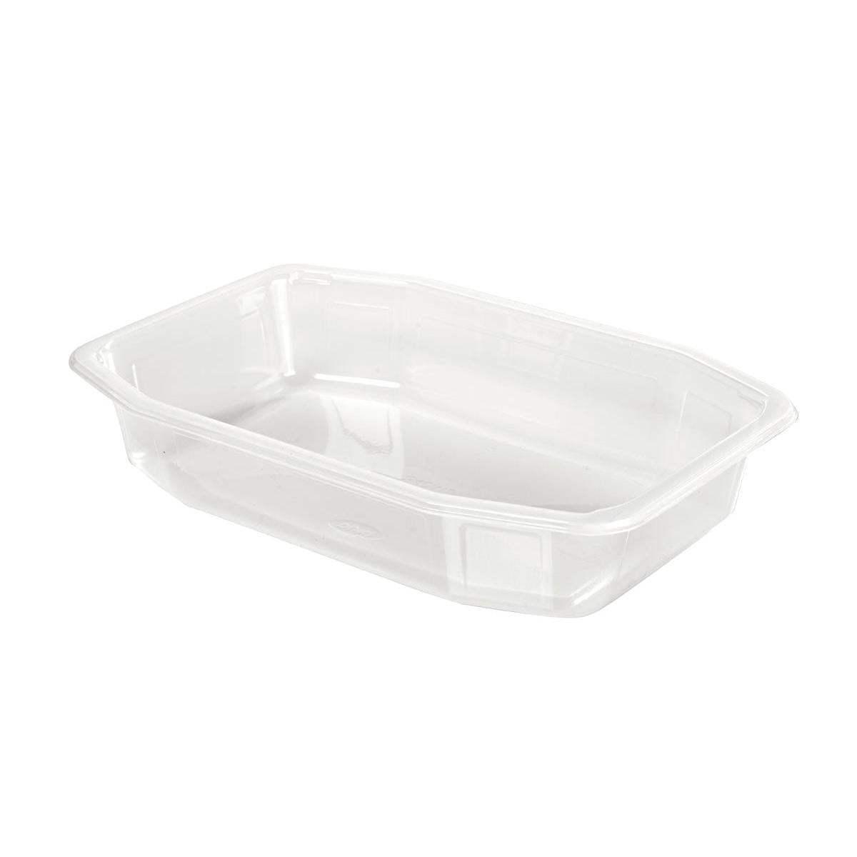 De PP-schaal HMR Transparant PP 215x148 van Duni GmbH is een heldere, rechthoekige voedingsschaal van polypropyleen met afgeschuinde zijkanten en afgeronde hoeken - ideaal voor veelzijdige toepassingen.