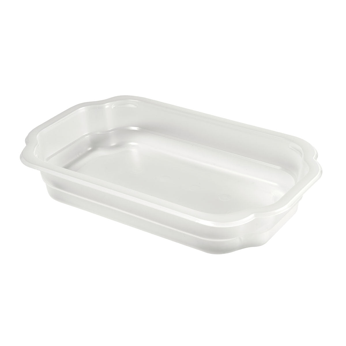 De transparante PP-schaal Take-Away 250x159x43 van Duni GmbH (verpakking à 246 stuks) is rechthoekig met een ondiepe diepte en is ideaal als verpakking voor voedsel.