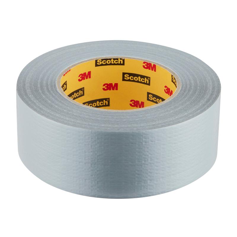 Afgebeeld is een rol Scotch® Universele Tape 2904 (50 m x 48 mm) van 3M Deutschland GmbH met gelabelde binnenkern voor witte achtergrond.