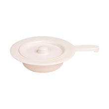 Bedpan met deksel, van kunststof
