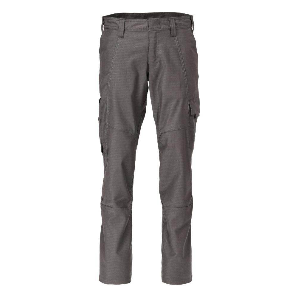 Broek met dijbeenzakken, broek katoen+, donker antraciet