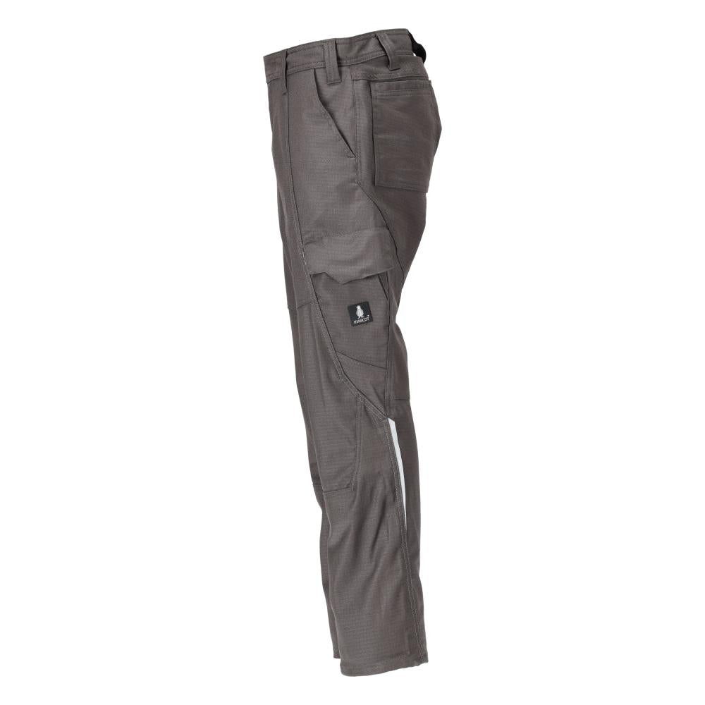 Broek met dijbeenzakken, broek katoen+, donker antraciet