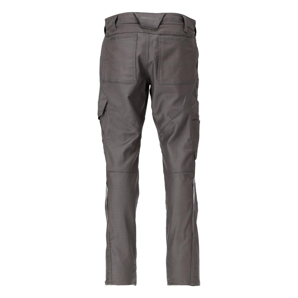 Broek met dijbeenzakken, broek katoen+, donker antraciet