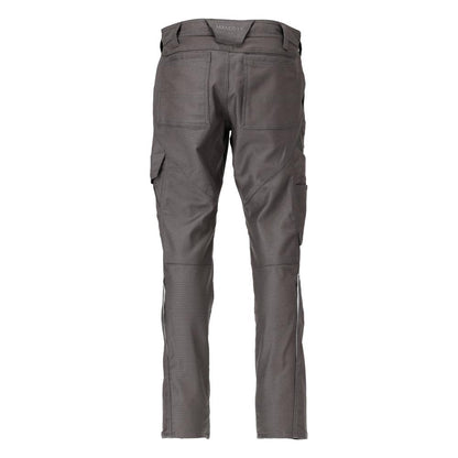 Broek met dijbeenzakken, broek katoen+, donker antraciet