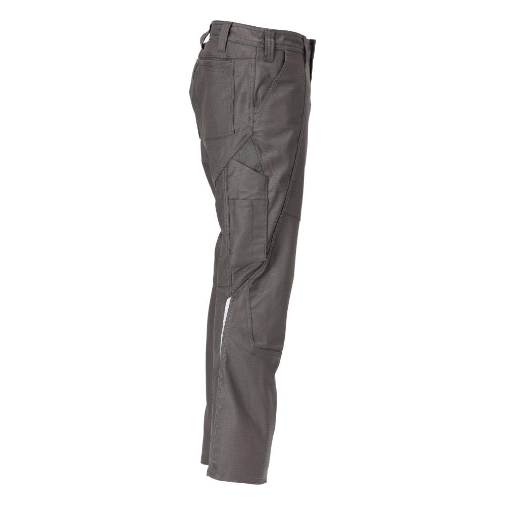 Broek met dijbeenzakken, broek katoen+, donker antraciet