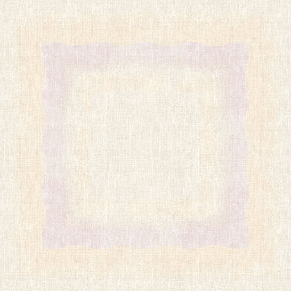 Een vierkante Dunisilk-middeldek 84 x 84 cm van Duni GmbH in Serenity met een zachte roze tint en golvende randen is gecentreerd op een gestructureerde beige achtergrond. De zachte, gedempte tinten benadrukken de rustige kwaliteit van dit pakket van 20 stuks.