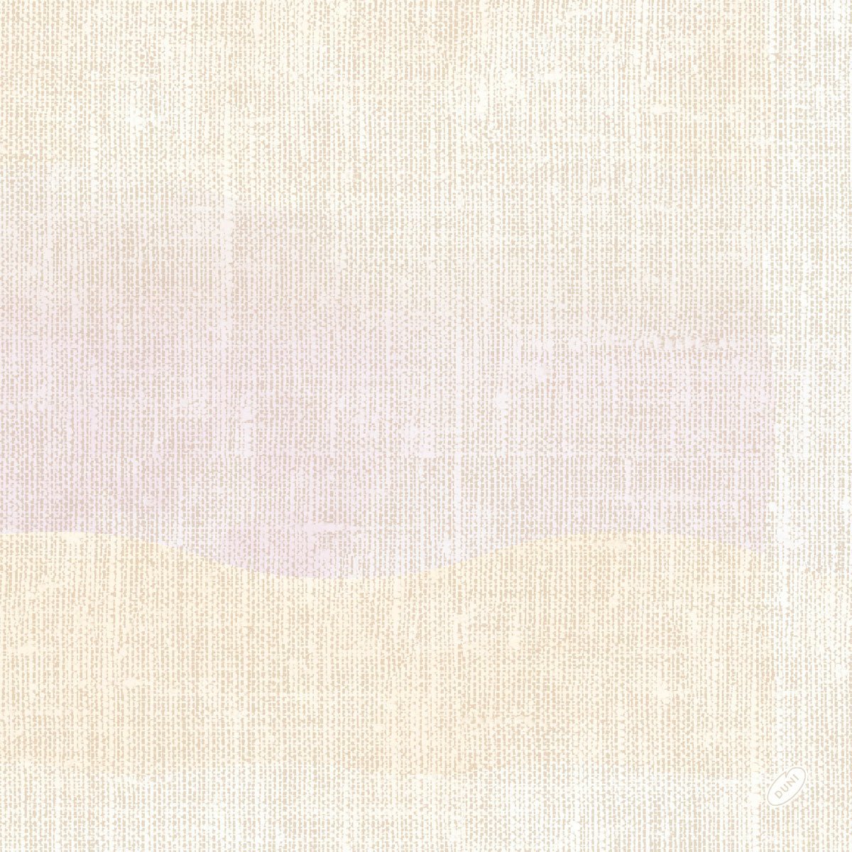 Beige en crème gestructureerde achtergrond met delicate, pastelroze en gele golven die aan linnen doen denken. Een klein etiket rechtsonder - ideaal voor Duni GmbH Klassieke servetten 40 x 40 cm 4-laags, reliëf 1/4 vouw.
