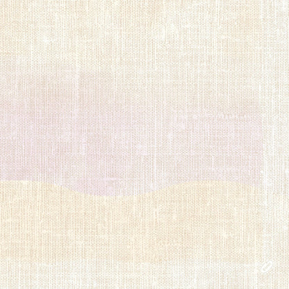 Beige en crème gestructureerde achtergrond met delicate, pastelroze en gele golven die aan linnen doen denken. Een klein etiket rechtsonder - ideaal voor Duni GmbH Klassieke servetten 40 x 40 cm 4-laags, reliëf 1/4 vouw.