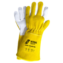 NITRAS WELDER PRO, lashandschoenen, oker/grijs