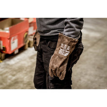 NITRAS SAFE PRO, lashandschoenen, bruin, EN 388, EN 12477 splitleer | Pakket (12 paar)