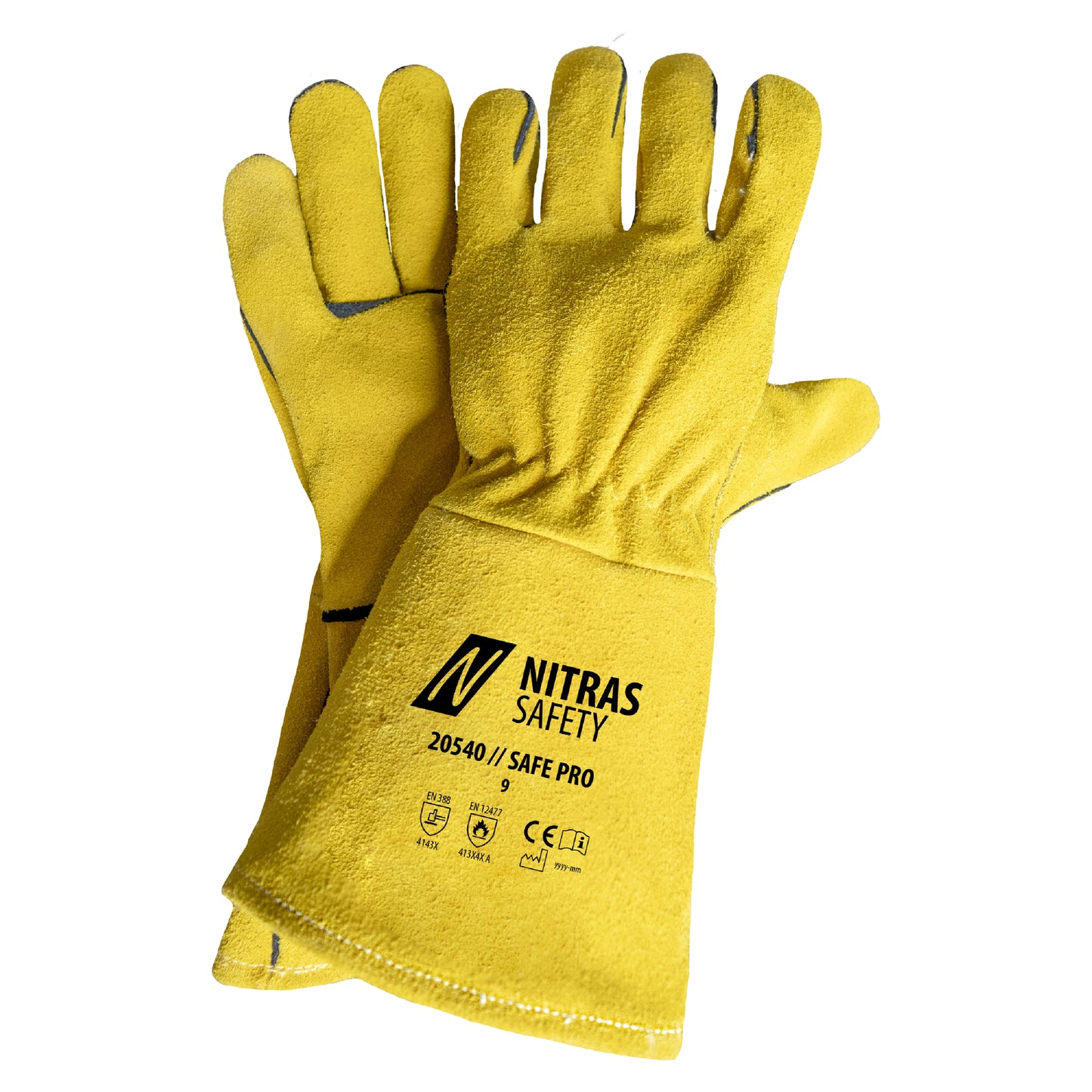 NITRAS SAFE PRO, lashandschoenen, oker